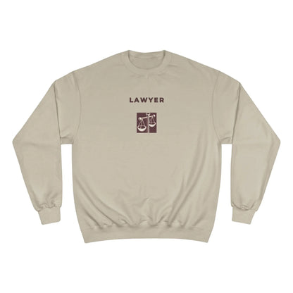 Lawyer Sweatshirt Champion  Justice Scale Crewneck for Attorneys, Law Students, Legal Gifts & Lawyer Apparel - Toddcraft