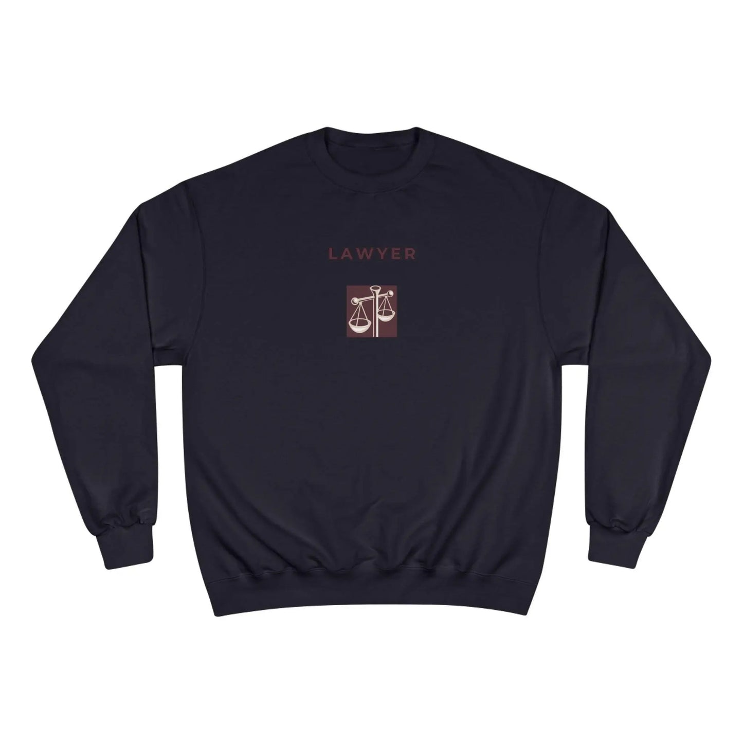 Lawyer Sweatshirt Champion  Justice Scale Crewneck for Attorneys, Law Students, Legal Gifts & Lawyer Apparel - Toddcraft