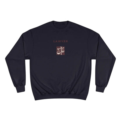 Lawyer Sweatshirt Champion  Justice Scale Crewneck for Attorneys, Law Students, Legal Gifts & Lawyer Apparel - Toddcraft
