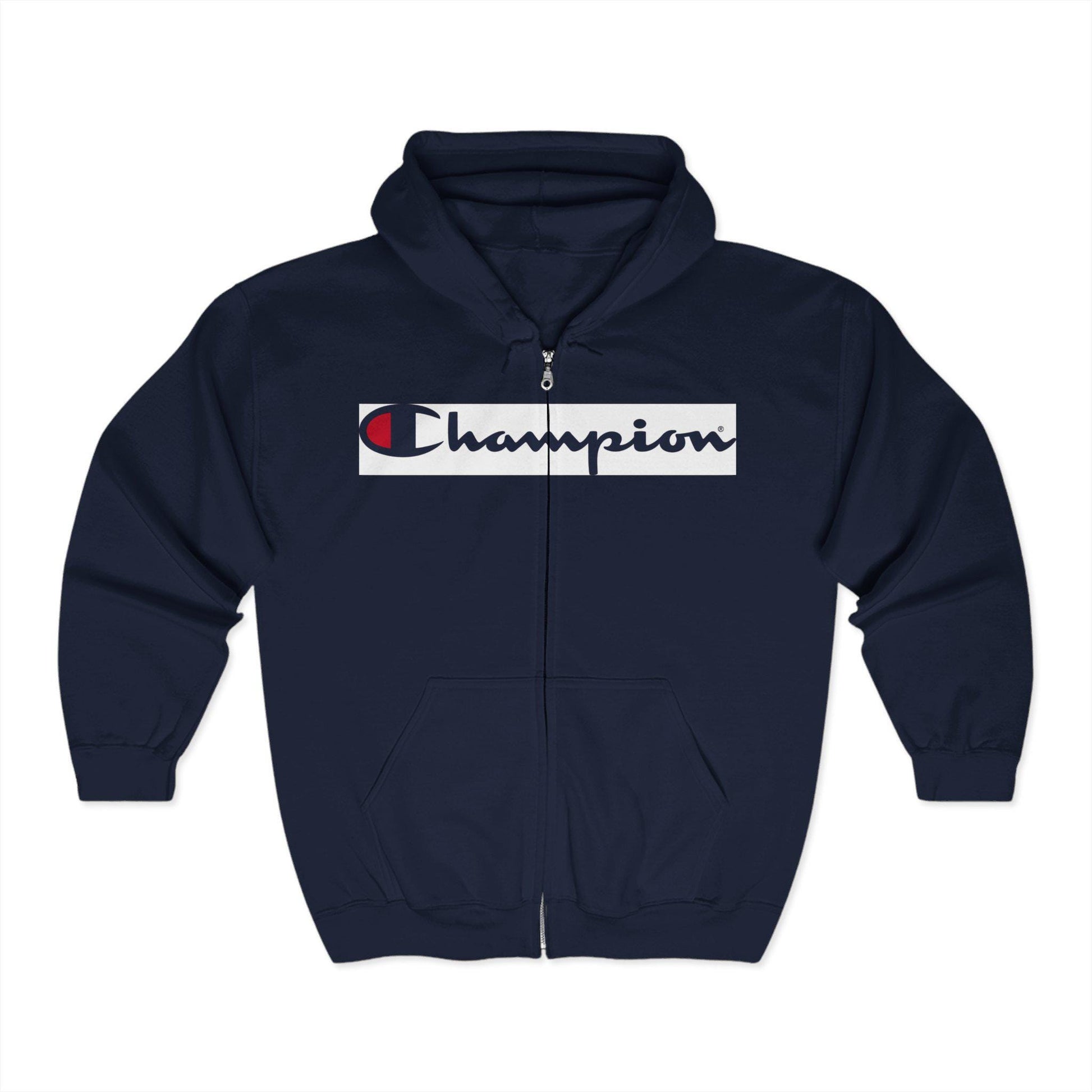 Unisex Champion Heavy Blend Full Zip Hooded Sweatshirt - Soft, Durable Hoodie for Men & Women, Comfortable Zip-Up Jacket - Toddcraft