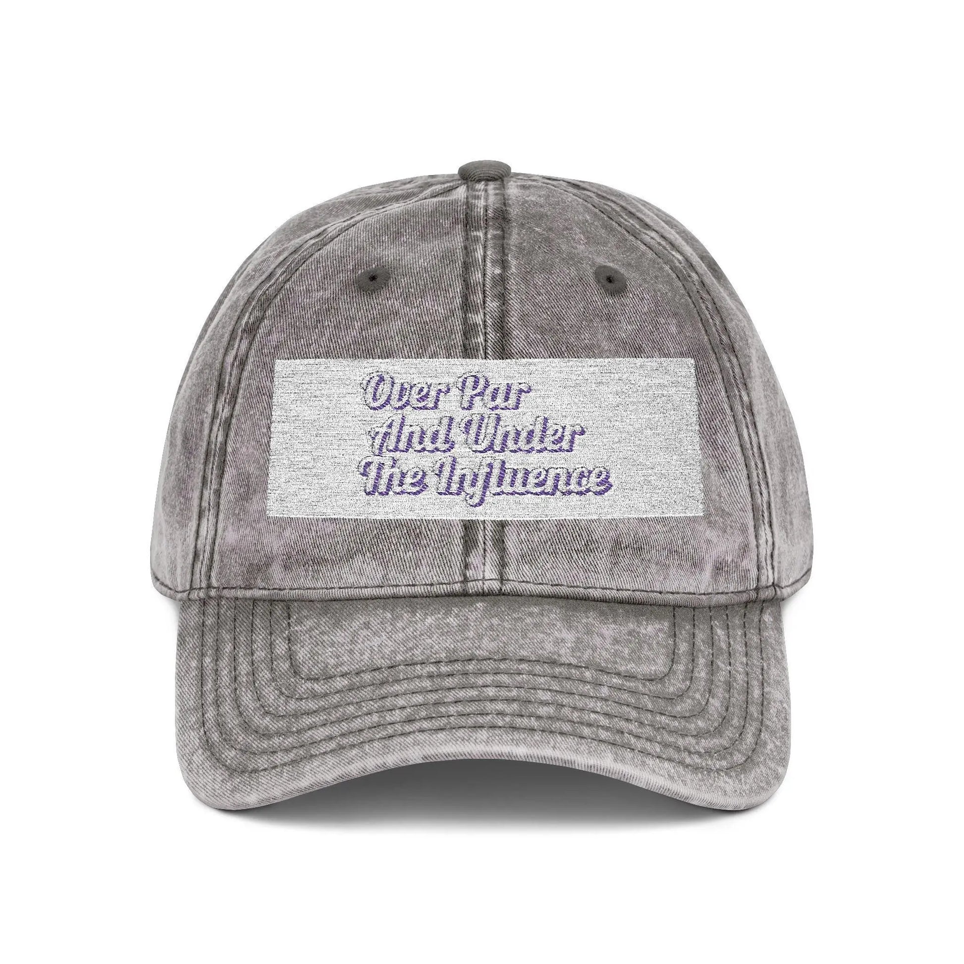 Vintage Over Par & Under the Influence Embroidered Golf Cap  Unisex Mens Stylish Casual Hat, Golf Gift for Men, Golf Hat Embroidery - Toddcraft