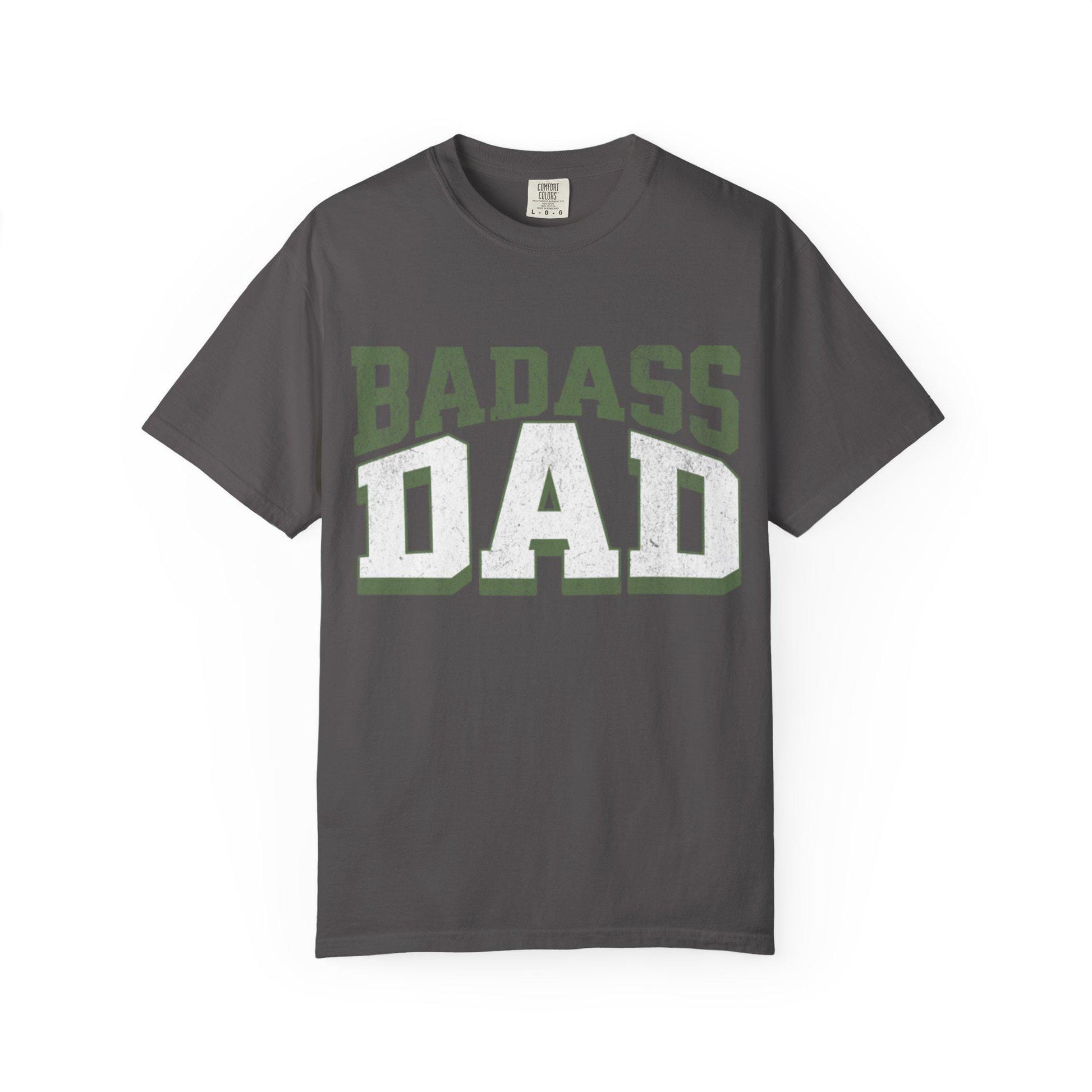 Bad Ass Dads T-Shirt, Funny Fathers Day Gift for Him, Dad Birthday Present, Unisex Garment-Dyed Tee - Toddcraft