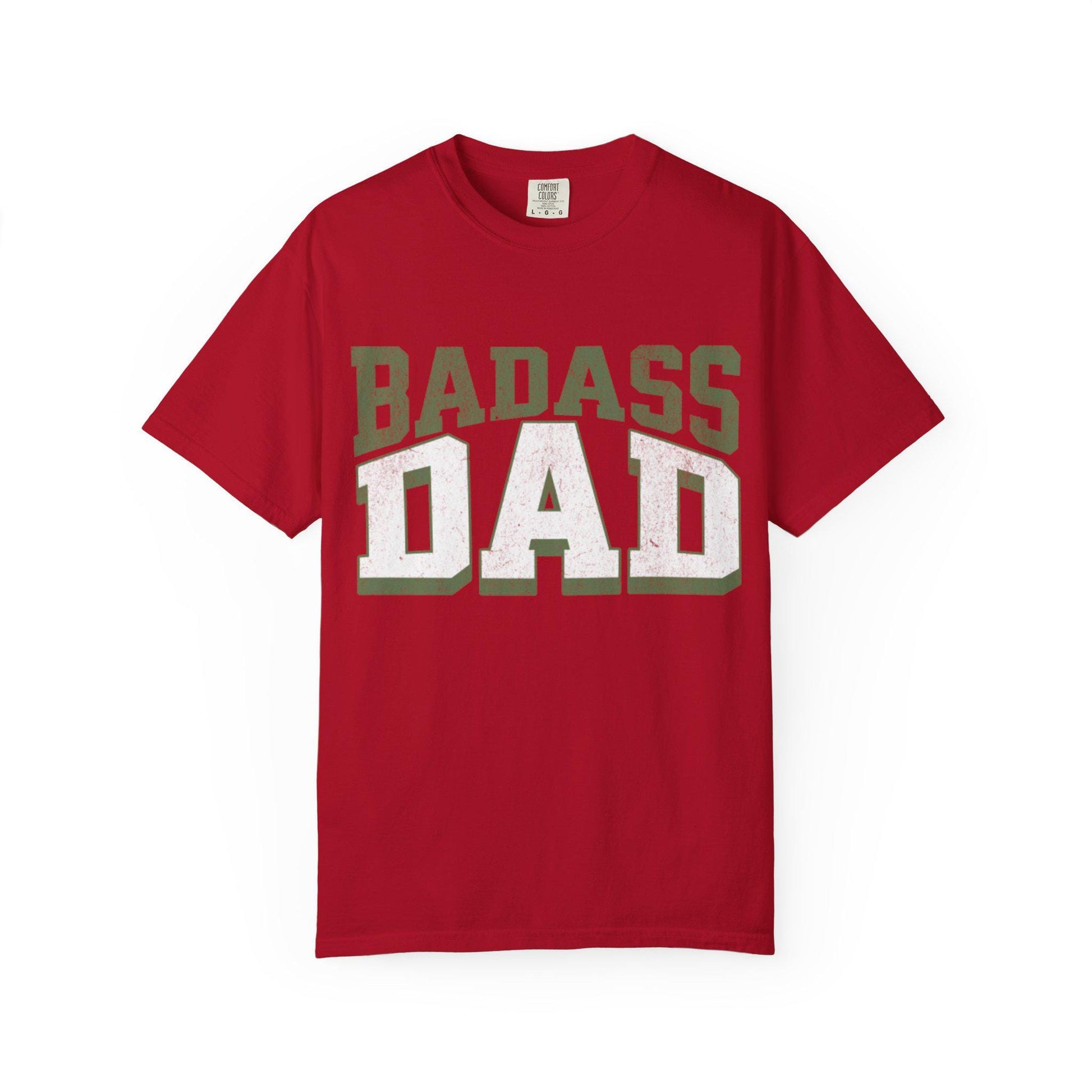 Bad Ass Dads T-Shirt, Funny Fathers Day Gift for Him, Dad Birthday Present, Unisex Garment-Dyed Tee - Toddcraft