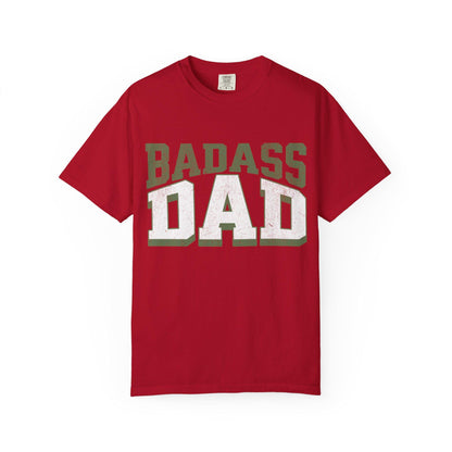 Bad Ass Dads T-Shirt, Funny Fathers Day Gift for Him, Dad Birthday Present, Unisex Garment-Dyed Tee - Toddcraft