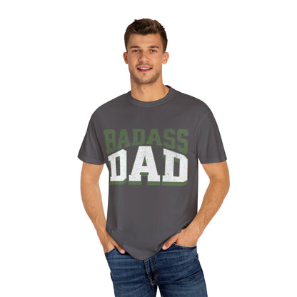 Bad Ass Dads T-Shirt, Funny Fathers Day Gift for Him, Dad Birthday Present, Unisex Garment-Dyed Tee - Toddcraft