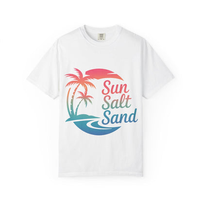 Sun Salt Unisex Garment-Dyed T-Shirt Beach Lover Gift Graphic Tee for Beach Bums & Tourists Summer Shirt - Toddcraft