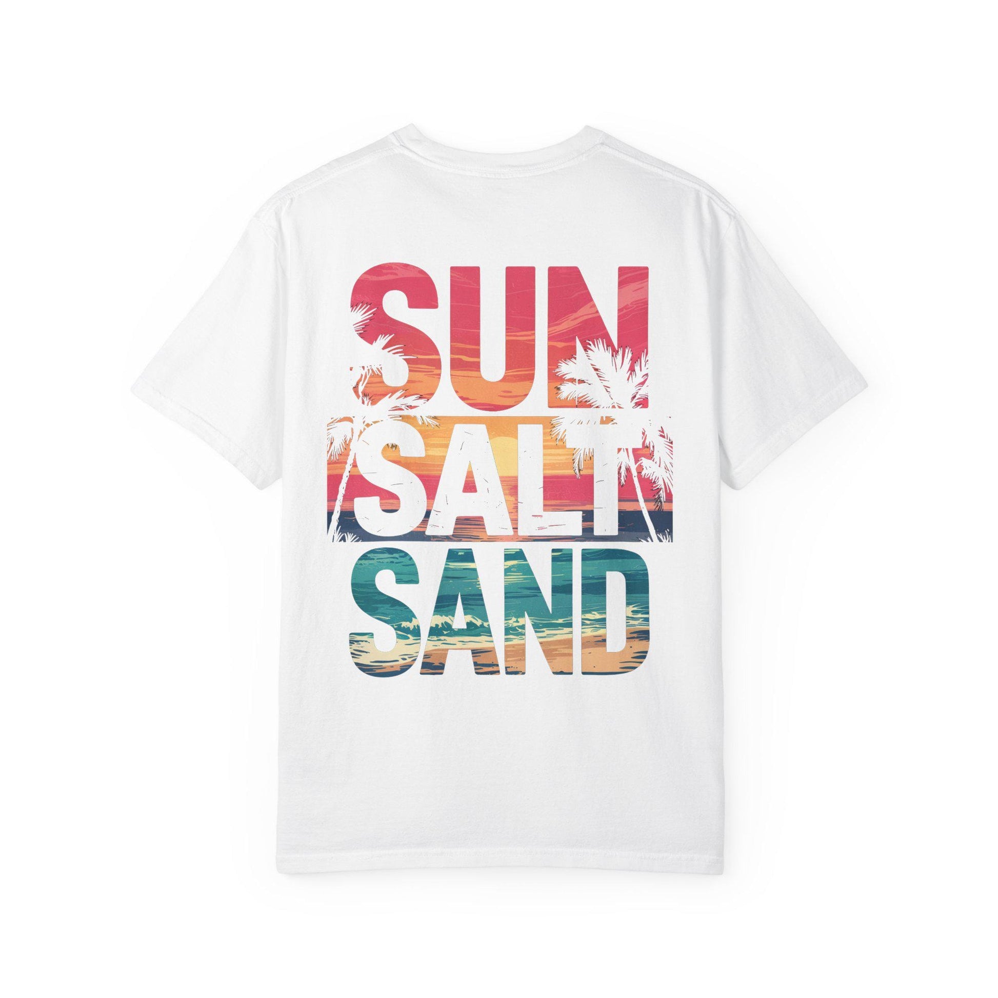 Sun Salt Unisex Garment-Dyed T-Shirt Beach Lover Gift Graphic Tee for Beach Bums & Tourists Summer Shirt - Toddcraft