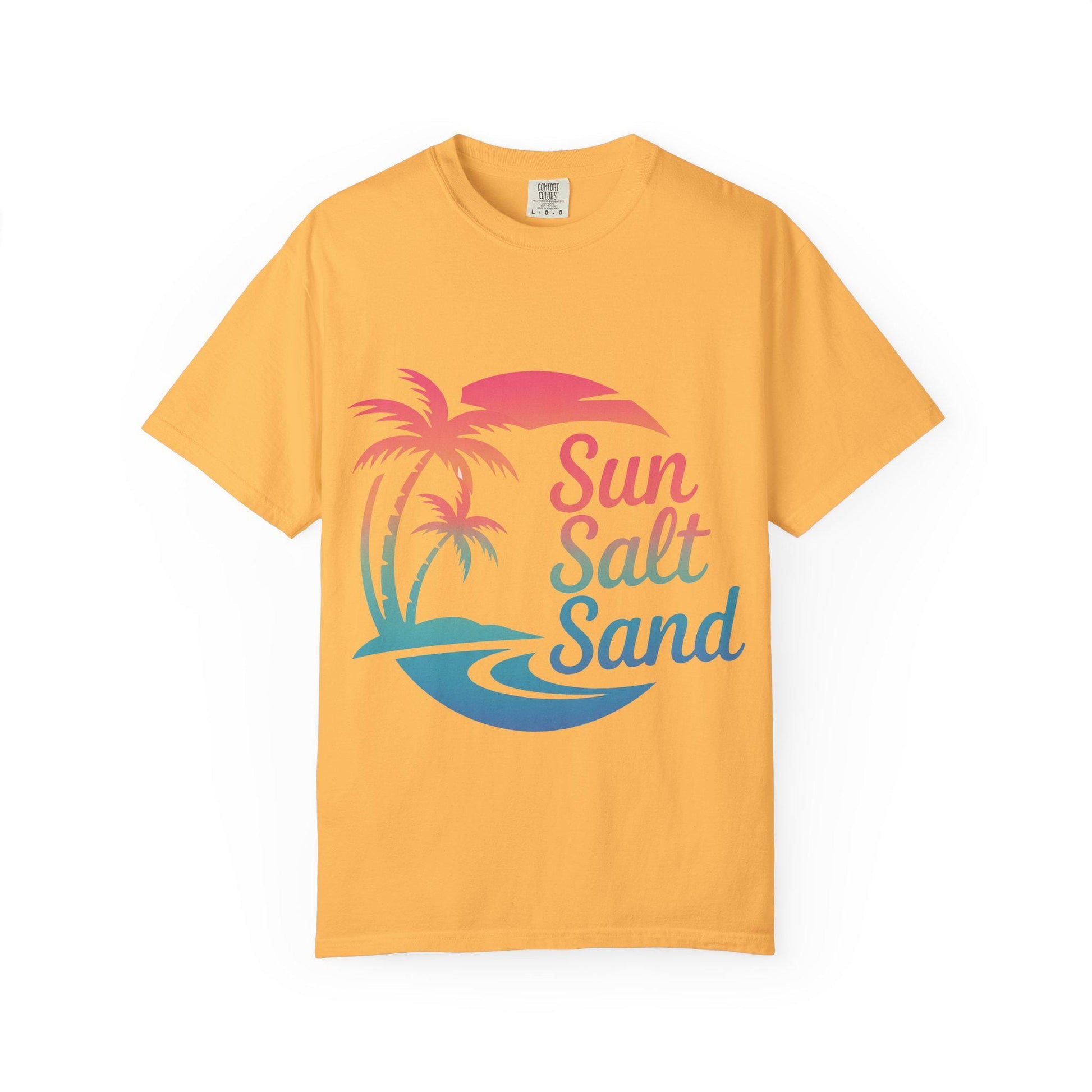 Sun Salt Unisex Garment-Dyed T-Shirt Beach Lover Gift Graphic Tee for Beach Bums & Tourists Summer Shirt - Toddcraft