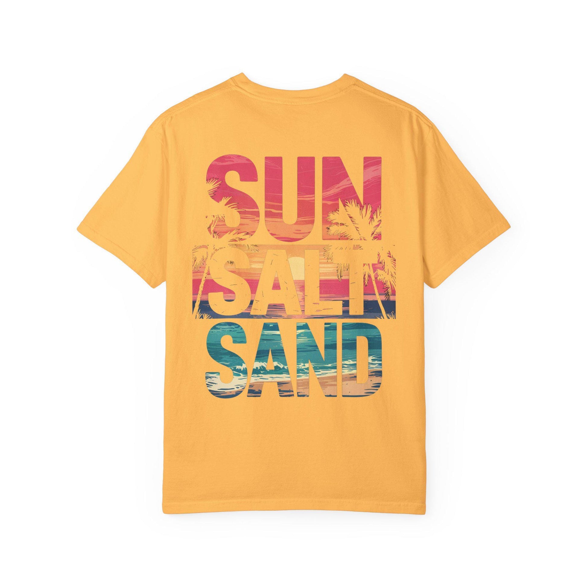 Sun Salt Unisex Garment-Dyed T-Shirt Beach Lover Gift Graphic Tee for Beach Bums & Tourists Summer Shirt - Toddcraft