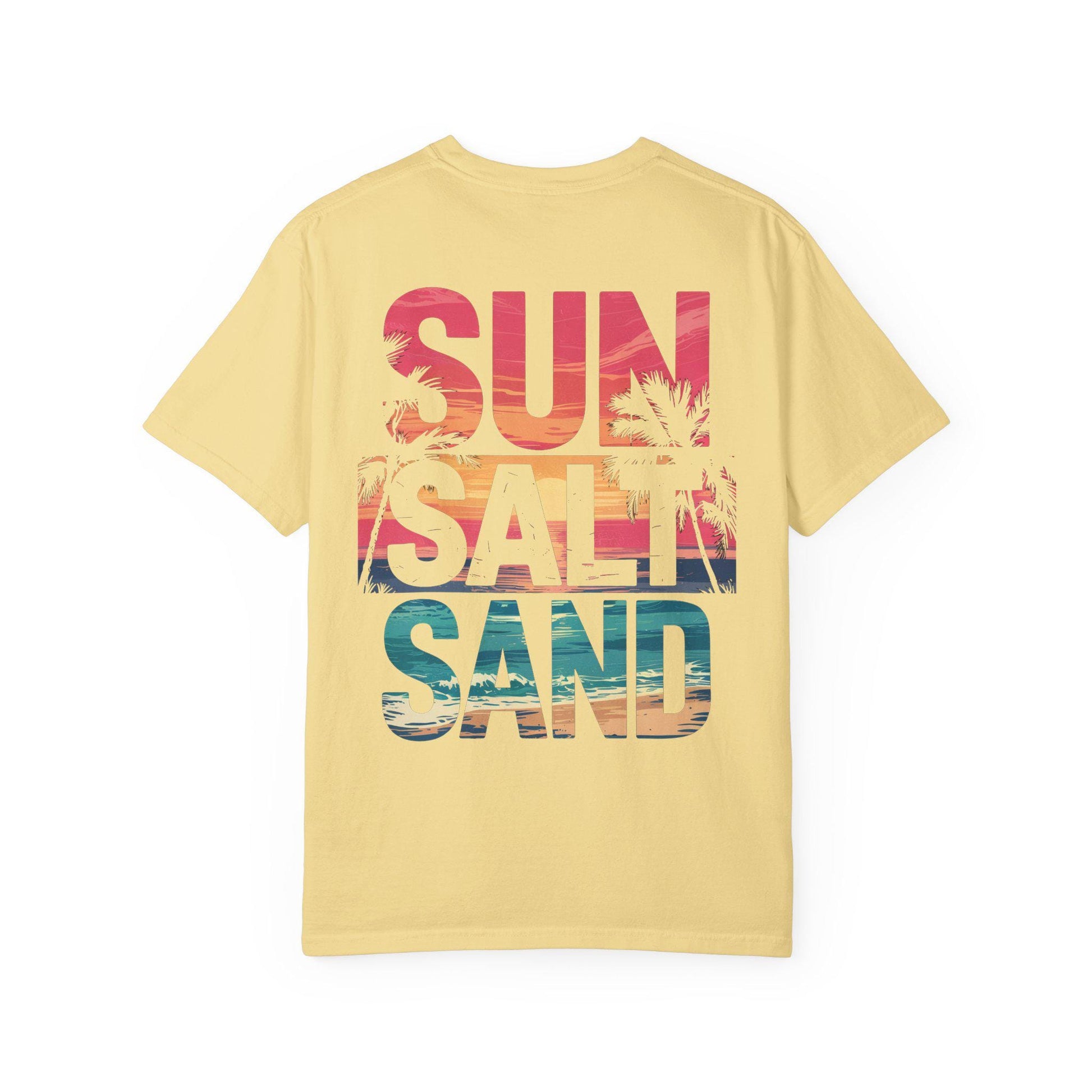 Sun Salt Unisex Garment-Dyed T-Shirt Beach Lover Gift Graphic Tee for Beach Bums & Tourists Summer Shirt - Toddcraft