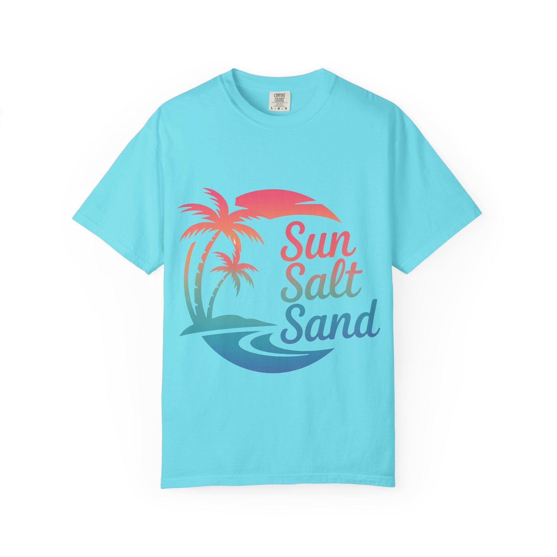 Sun Salt Unisex Garment-Dyed T-Shirt Beach Lover Gift Graphic Tee for Beach Bums & Tourists Summer Shirt - Toddcraft
