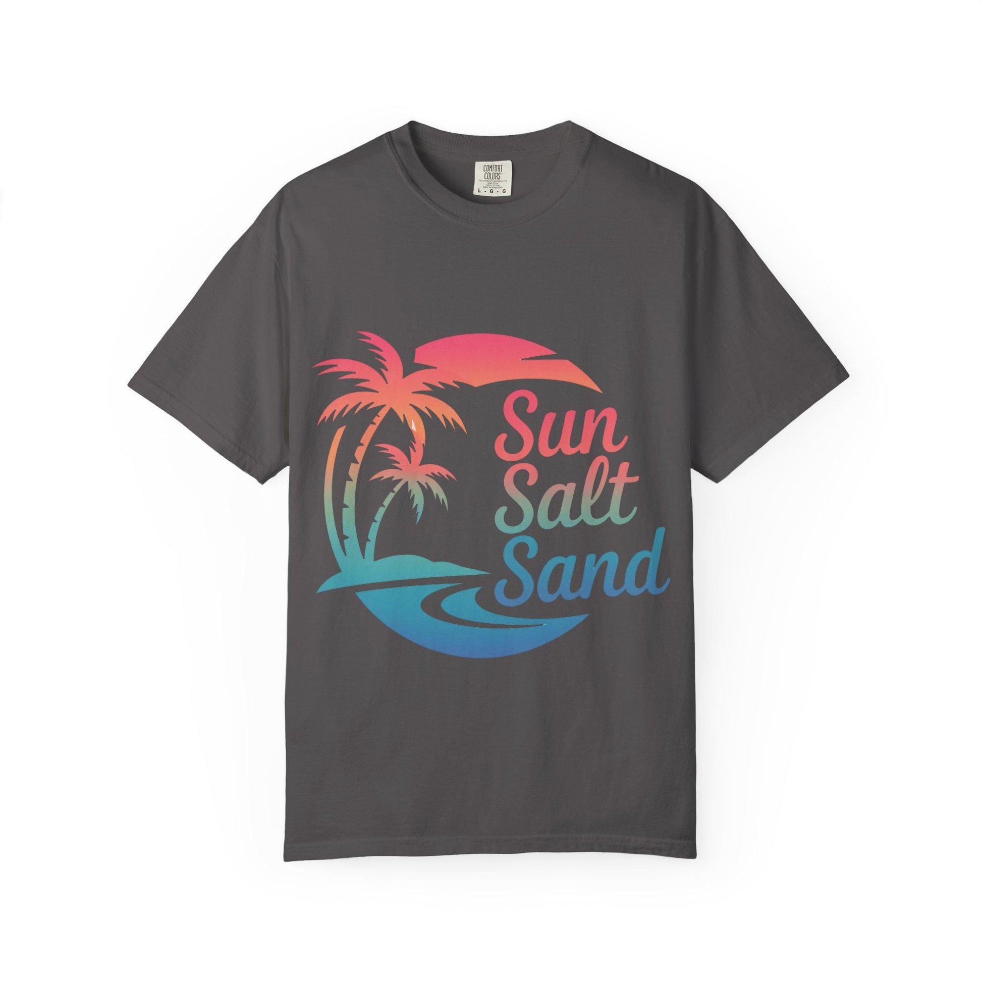 Sun Salt Unisex Garment-Dyed T-Shirt Beach Lover Gift Graphic Tee for Beach Bums & Tourists Summer Shirt - Toddcraft
