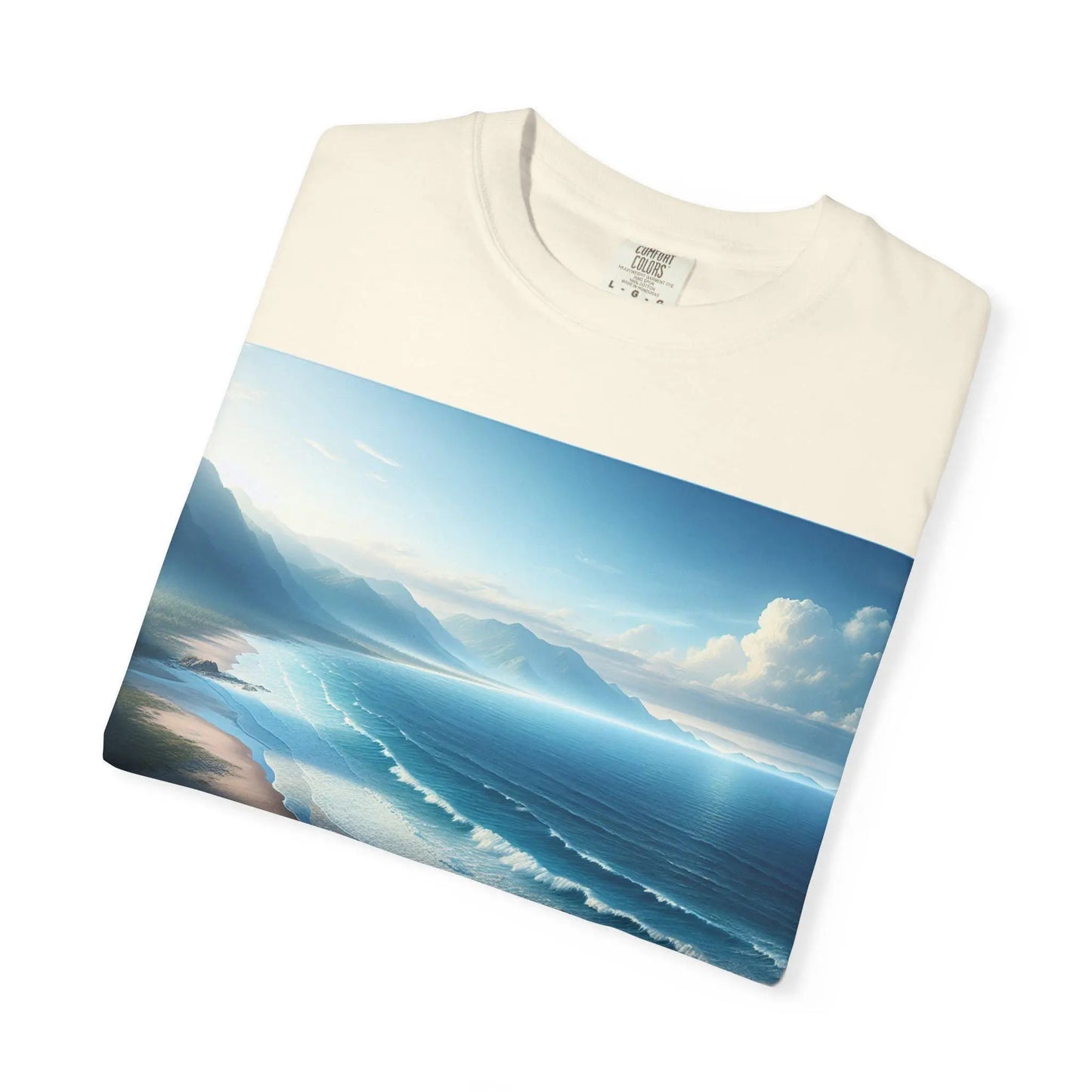 Surfing Bro T-Shirt Unisex Garment-Dyed Ocean Scenery Shirt Beach Bum Gift Casual Surf Tee - Toddcraft