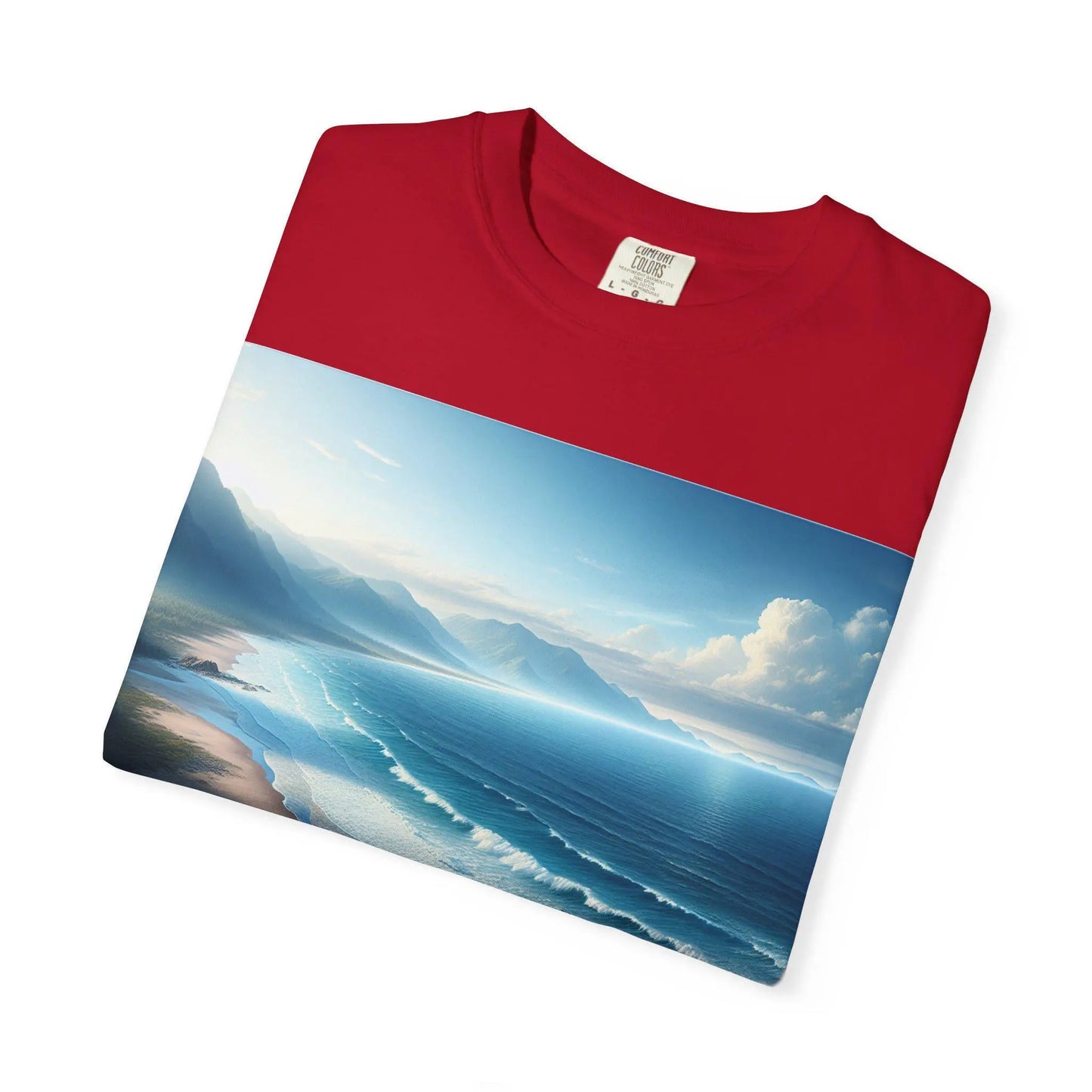 Surfing Bro T-Shirt Unisex Garment-Dyed Ocean Scenery Shirt Beach Bum Gift Casual Surf Tee - Toddcraft