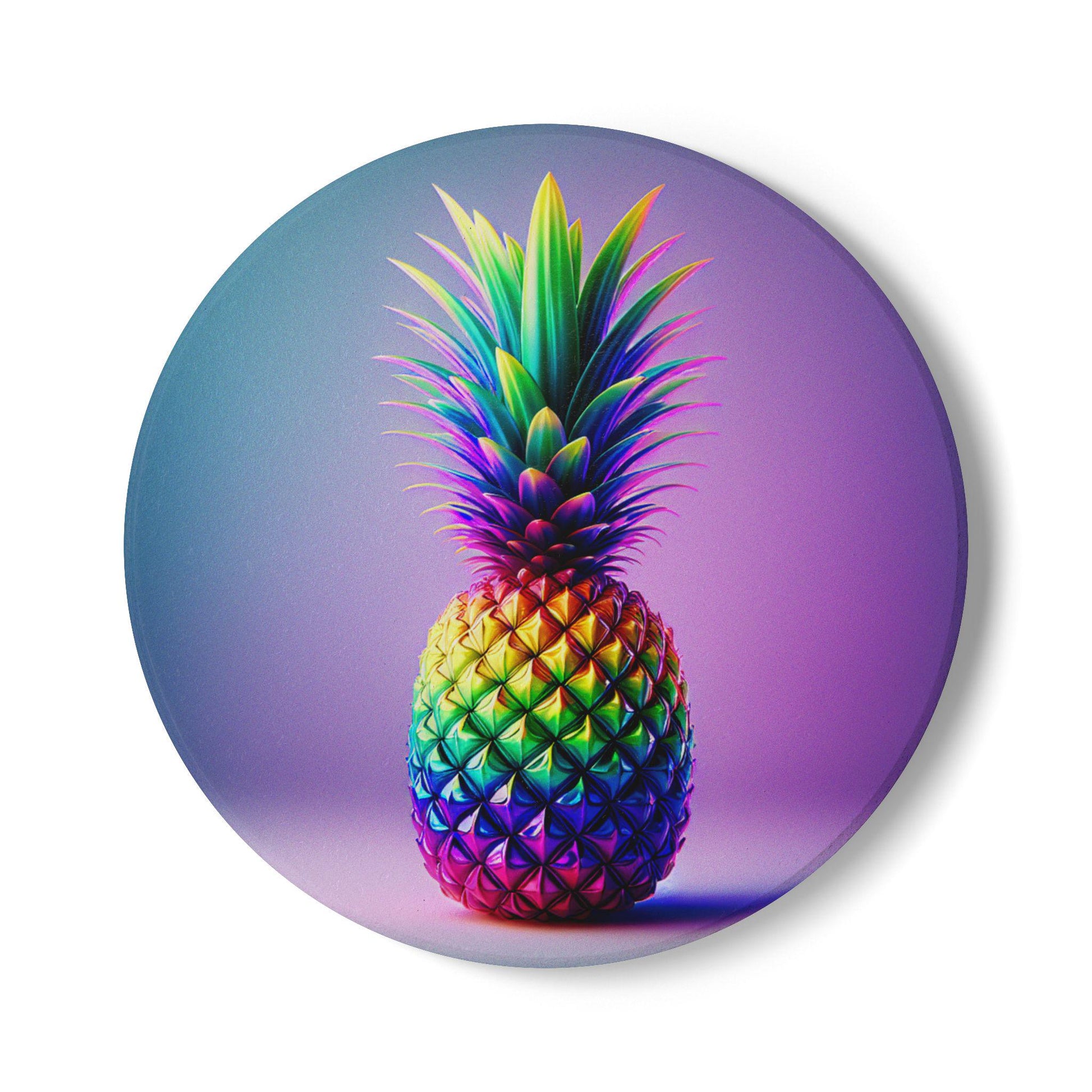 Vibrant Pineapple Ceramic Coasters: Tropical Home Decor for Kitchen, Dining & Party Accessories - Toddcraft