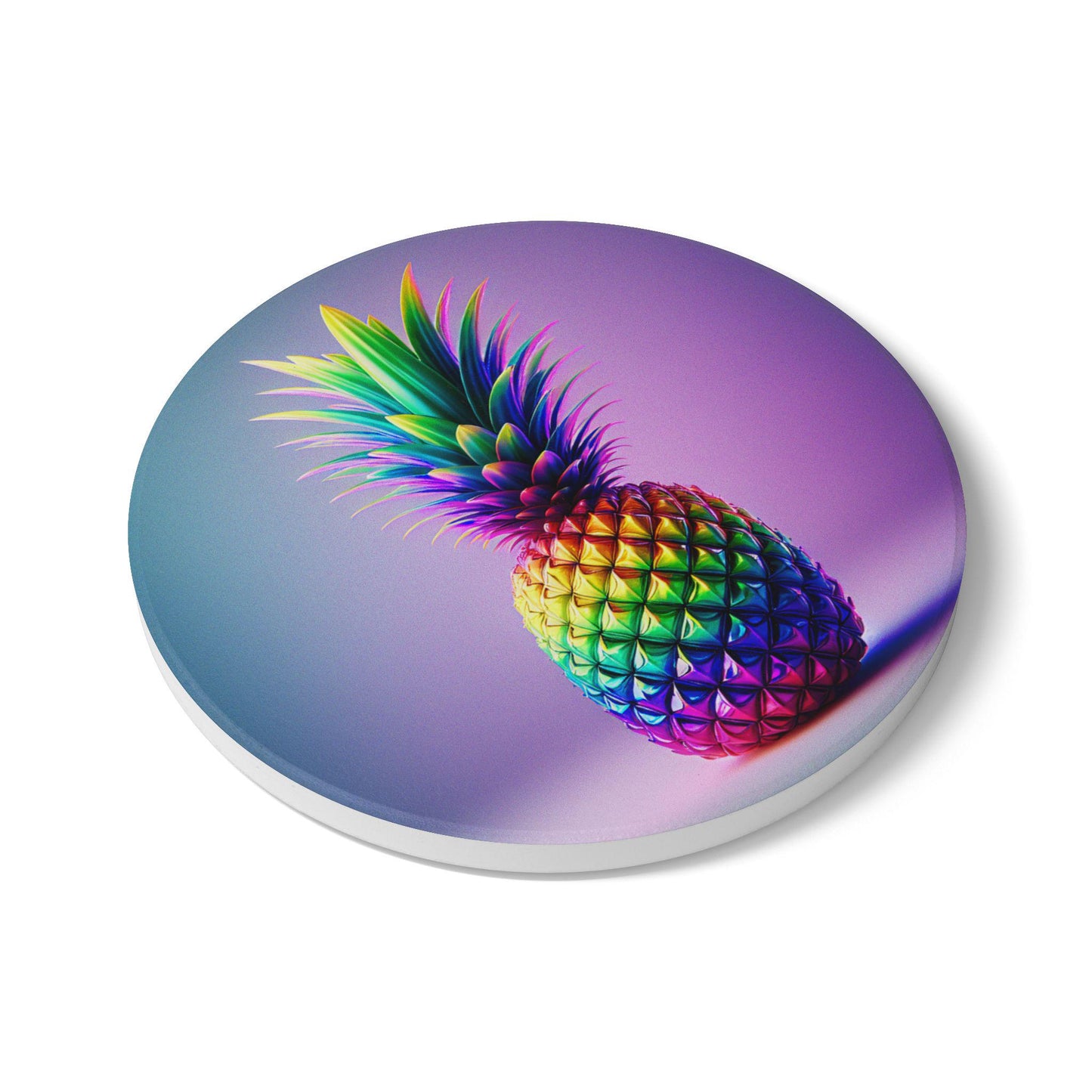 Vibrant Pineapple Ceramic Coasters: Tropical Home Decor for Kitchen, Dining & Party Accessories - Toddcraft