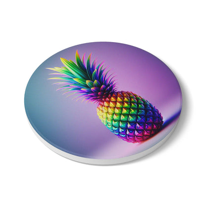 Vibrant Pineapple Ceramic Coasters: Tropical Home Decor for Kitchen, Dining & Party Accessories - Toddcraft