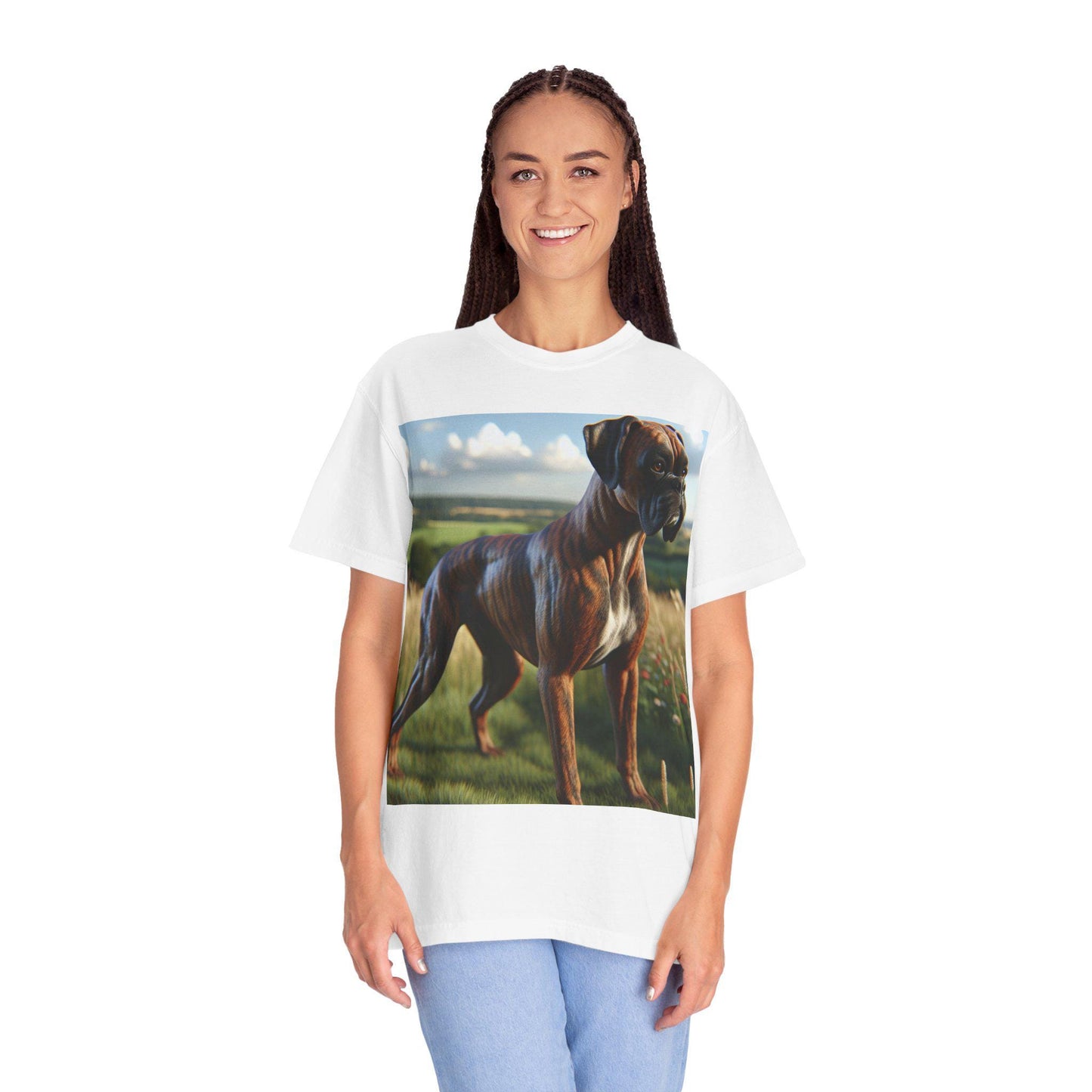 3D Realistic Dog Optical Illusion Garment-Dyed T-Shirt for Pet Lovers, Unisex Adult & Kids Sizes - Toddcraft