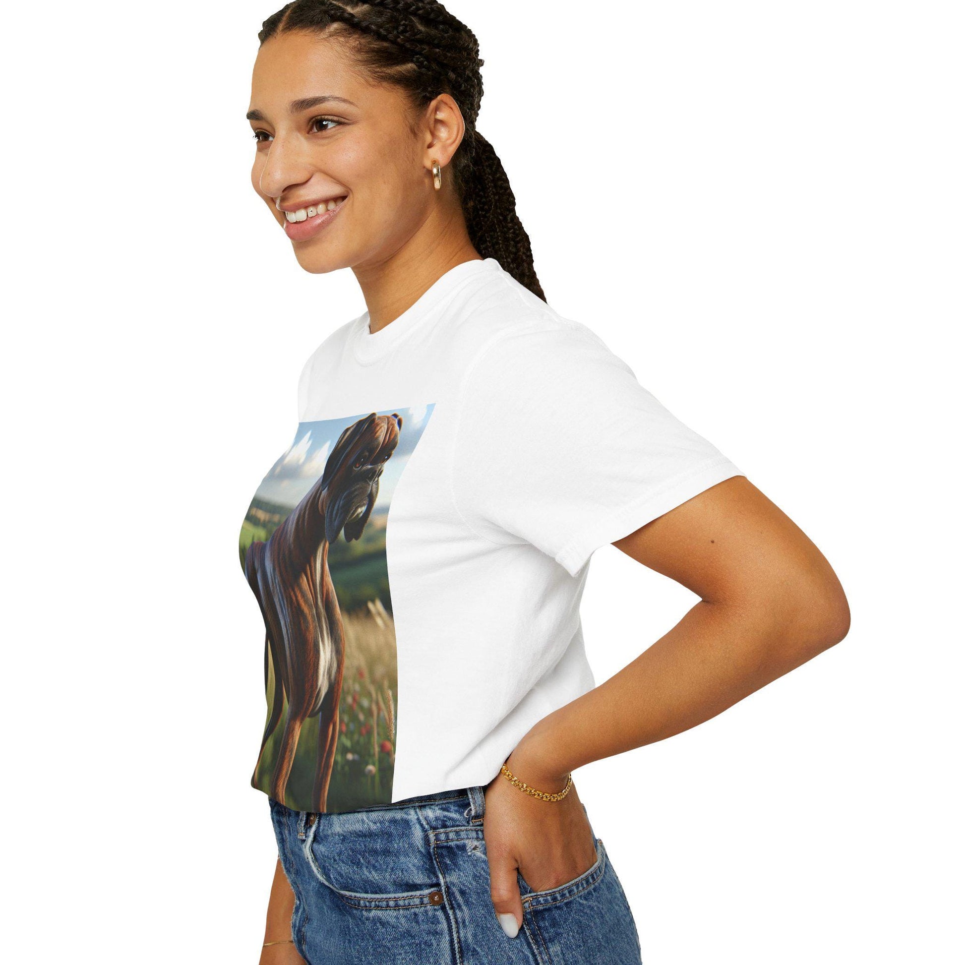 3D Realistic Dog Optical Illusion Garment-Dyed T-Shirt for Pet Lovers, Unisex Adult & Kids Sizes - Toddcraft