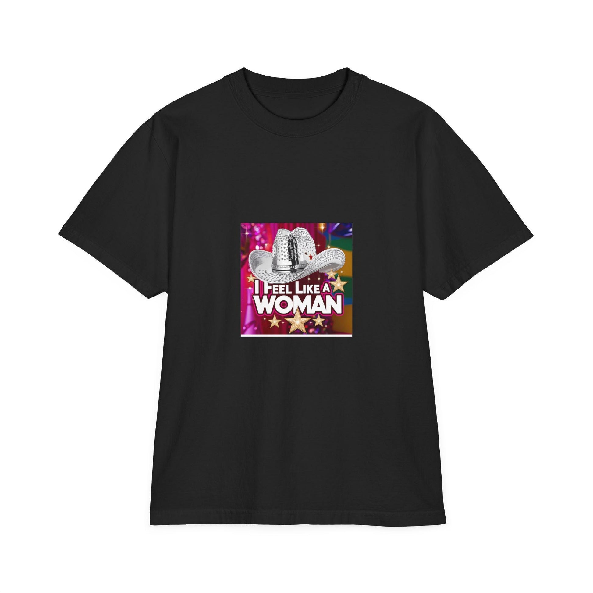 I Feel Like a Woman T-Shirt Unisex Drop Shoulder Shania Twain Inspired Garment-Dyed Tee Vintage Style - Toddcraft