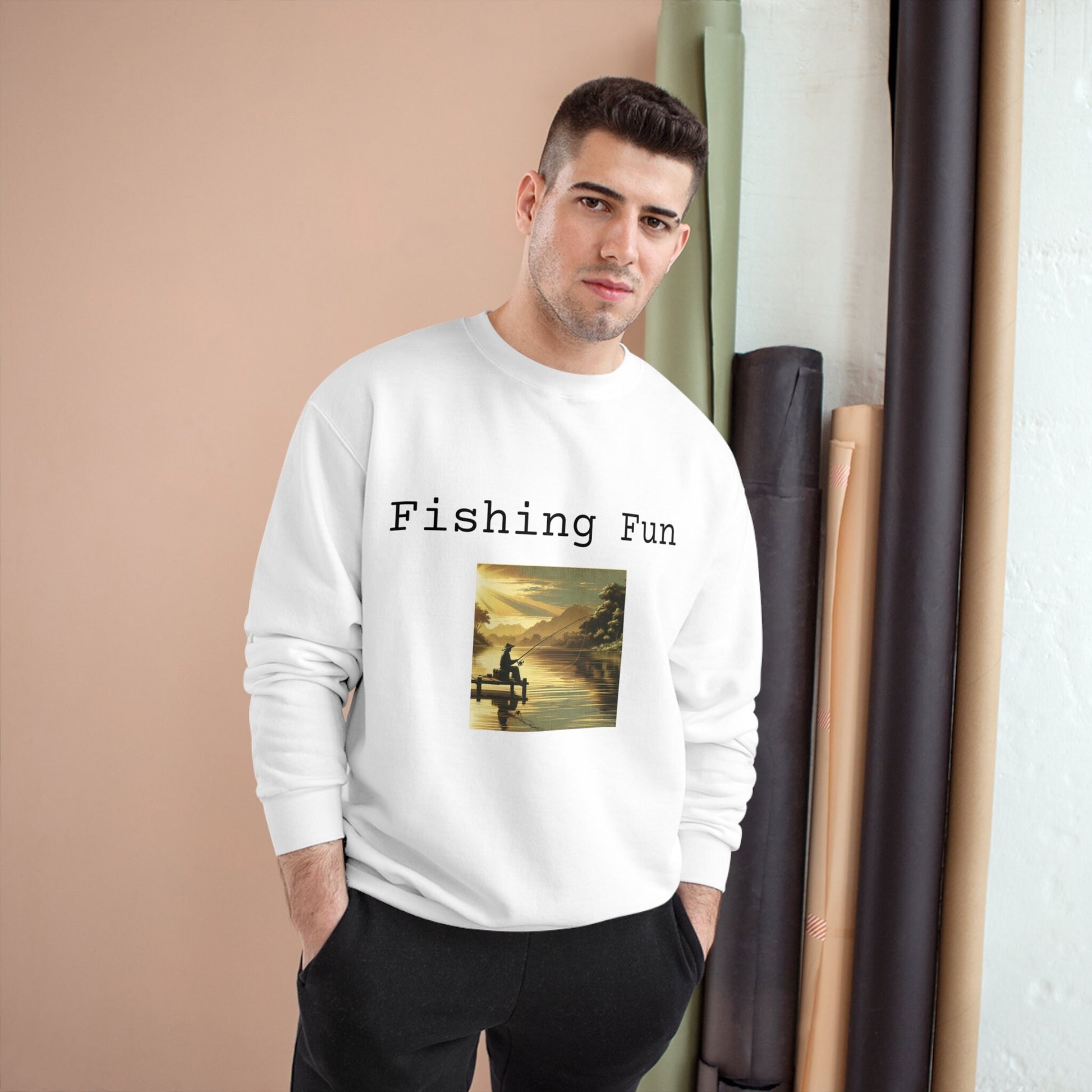 Personalized Champion Fishing Sweatshirt | Custom Angler Apparel with Fun Image | Unique Sportswear Gift - Toddcraft