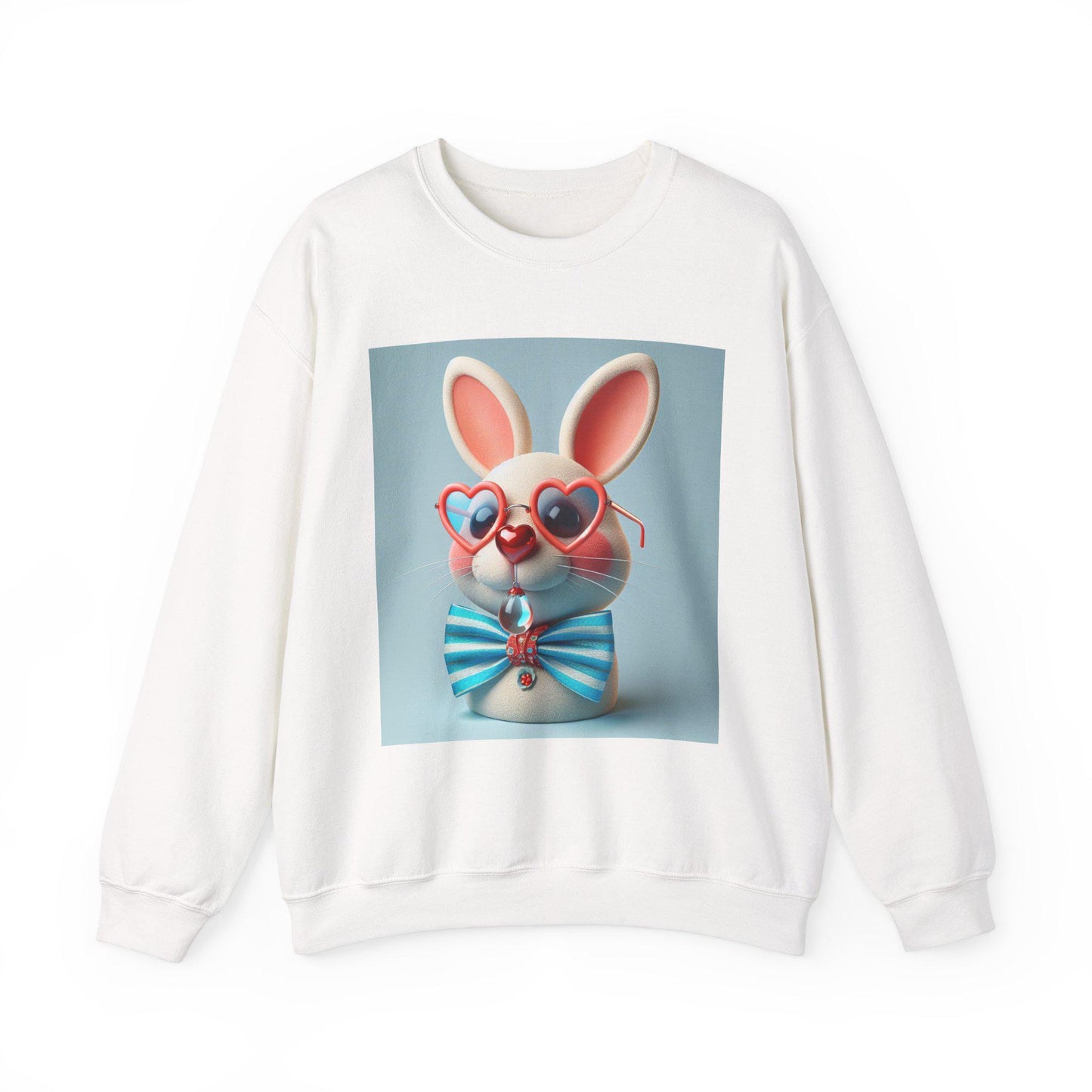Cozy Bunny Mood Pullover Sweatshirt for Animal Lovers  Trendy Graphic Sweatshirt, Casual Cute Bunny Hoodie for Spring & Fall - Toddcraft