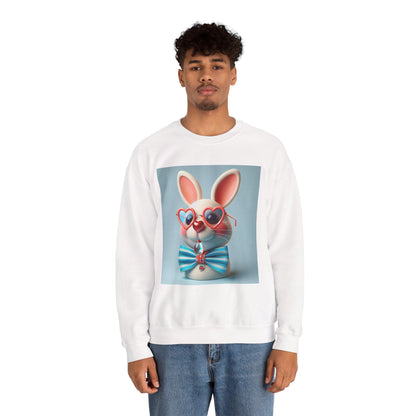 Cozy Bunny Mood Pullover Sweatshirt for Animal Lovers  Trendy Graphic Sweatshirt, Casual Cute Bunny Hoodie for Spring & Fall - Toddcraft