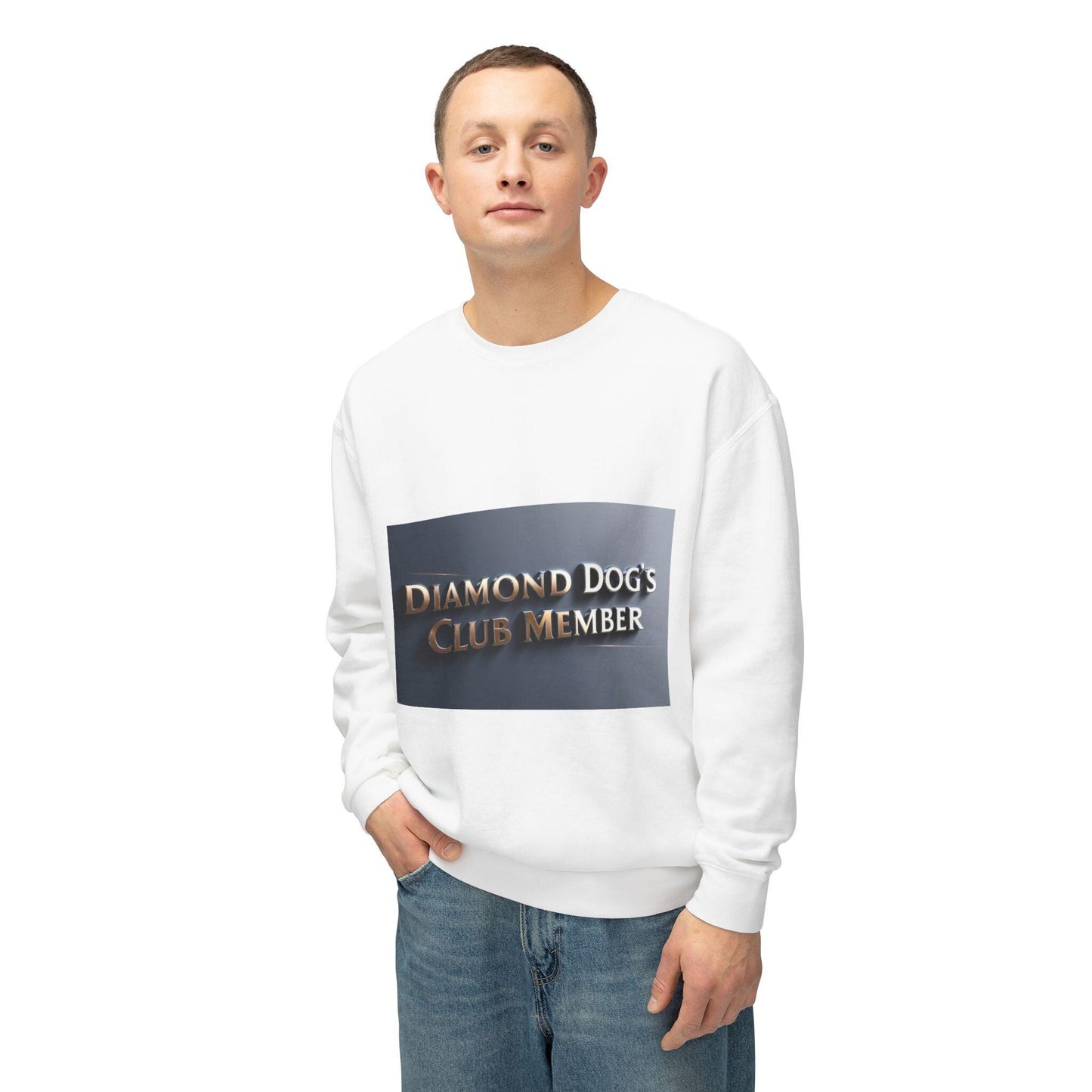 Diamond Dog Club Unisex Sweatshirt - Lightweight Pullover for Pet Lovers and Owners - Toddcraft