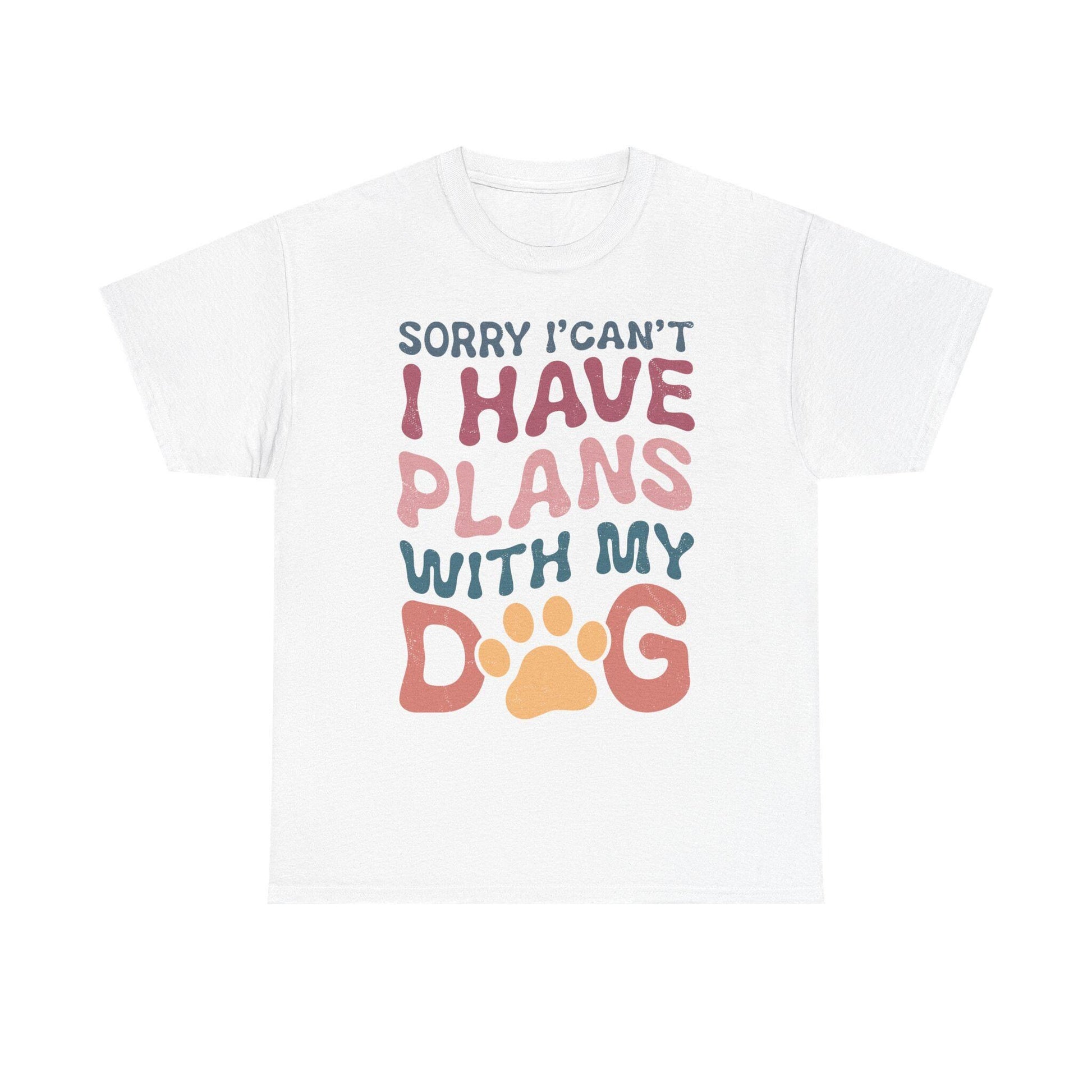 Frenchie Owner's Excuse T-Shirt: Sorry I Can't, I Have Plans with My Dog - Funny Gift for Dog Lovers - Toddcraft