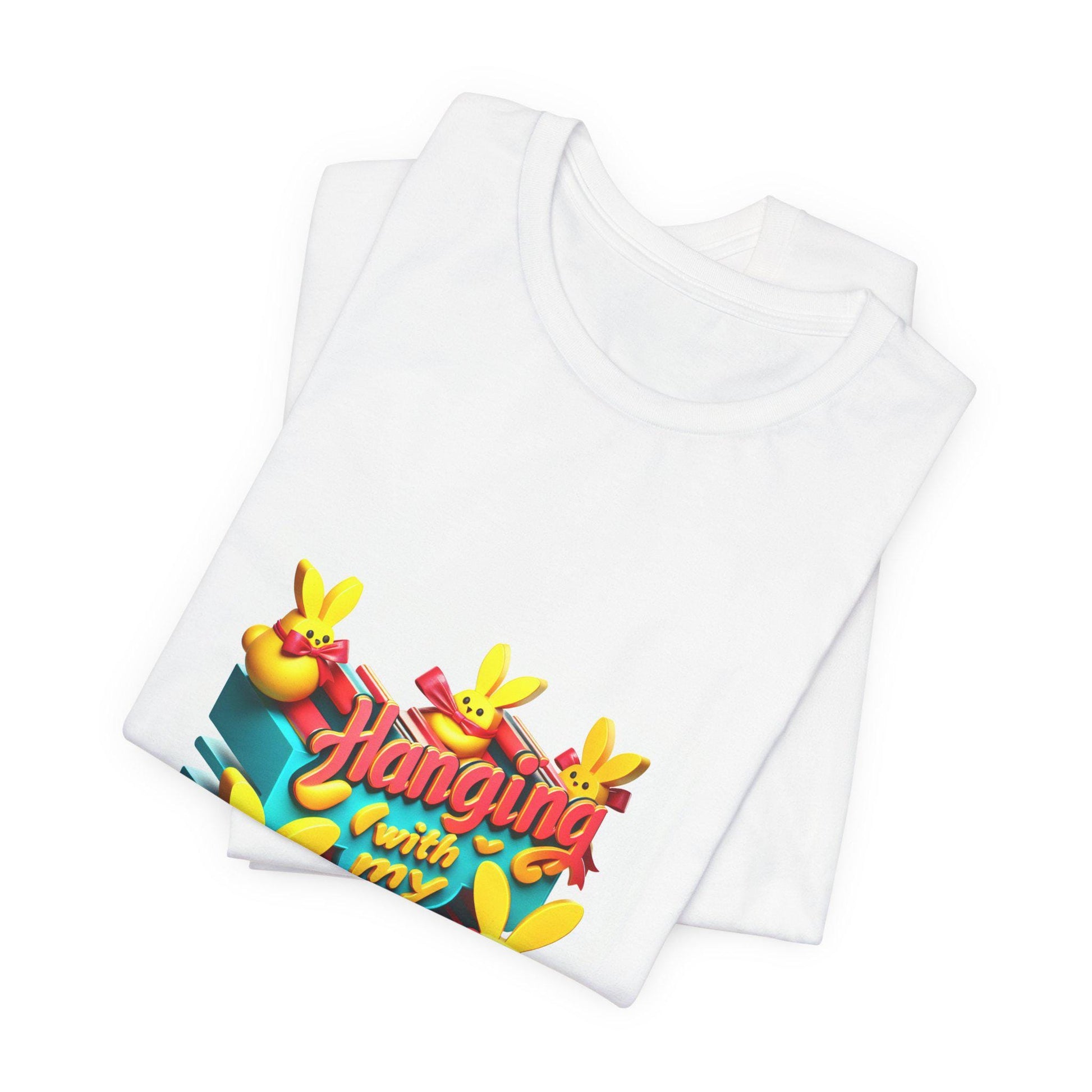 Funny Easter Bunny Tee, Cute Spring T-Shirt, Easter Gift, Family Celebration Top, Bunny Hoodie Alternative, Unisex Short Sleeve Shirt - Toddcraft