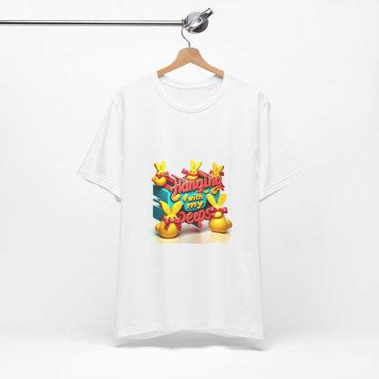 Funny Easter Bunny Tee, Cute Spring T-Shirt, Easter Gift, Family Celebration Top, Bunny Hoodie Alternative, Unisex Short Sleeve Shirt - Toddcraft