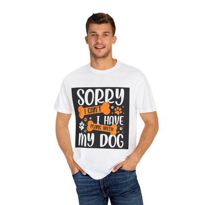 Hilarious Retro Dog Lover T-Shirt: Sorry, I've Got Plans with My Furry Friend - Toddcraft