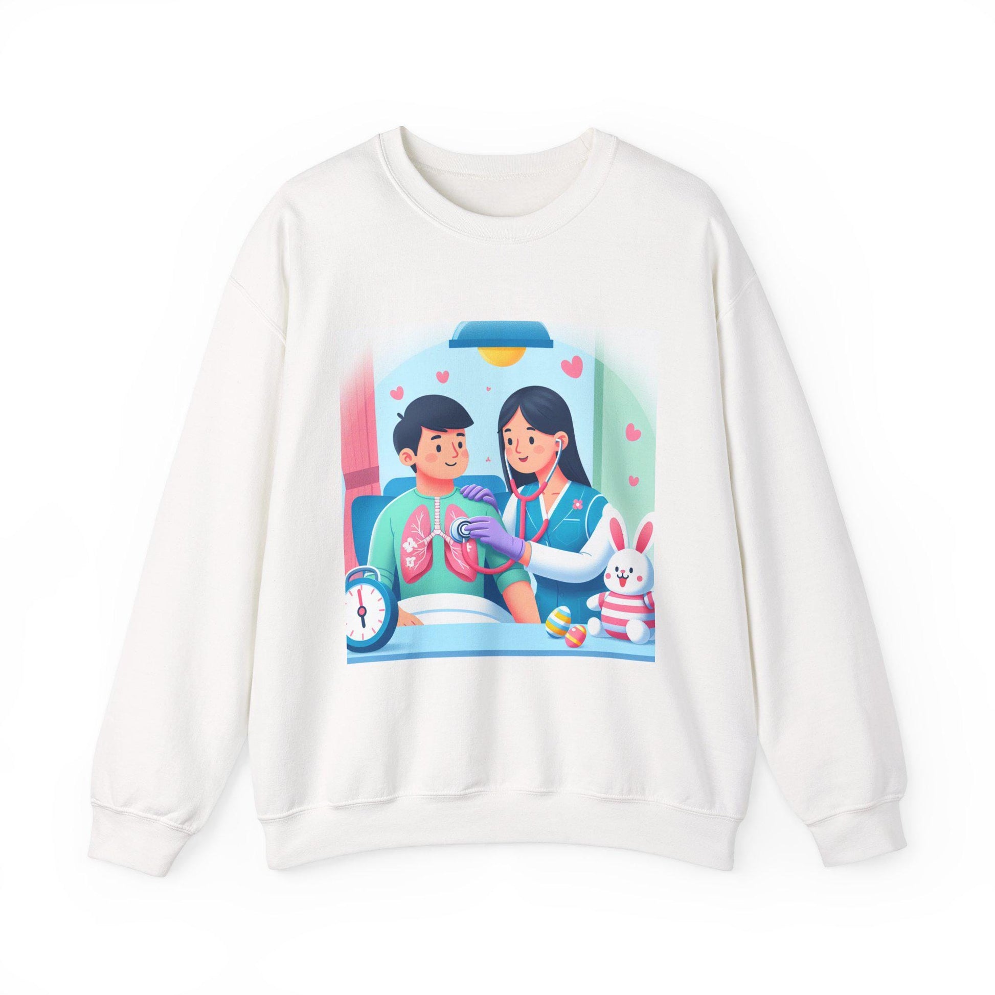 Romantic Couple Art Crewneck Sweatshirt - Cozy Valentine's Day & Anniversary Gift for Couples - Toddcraft