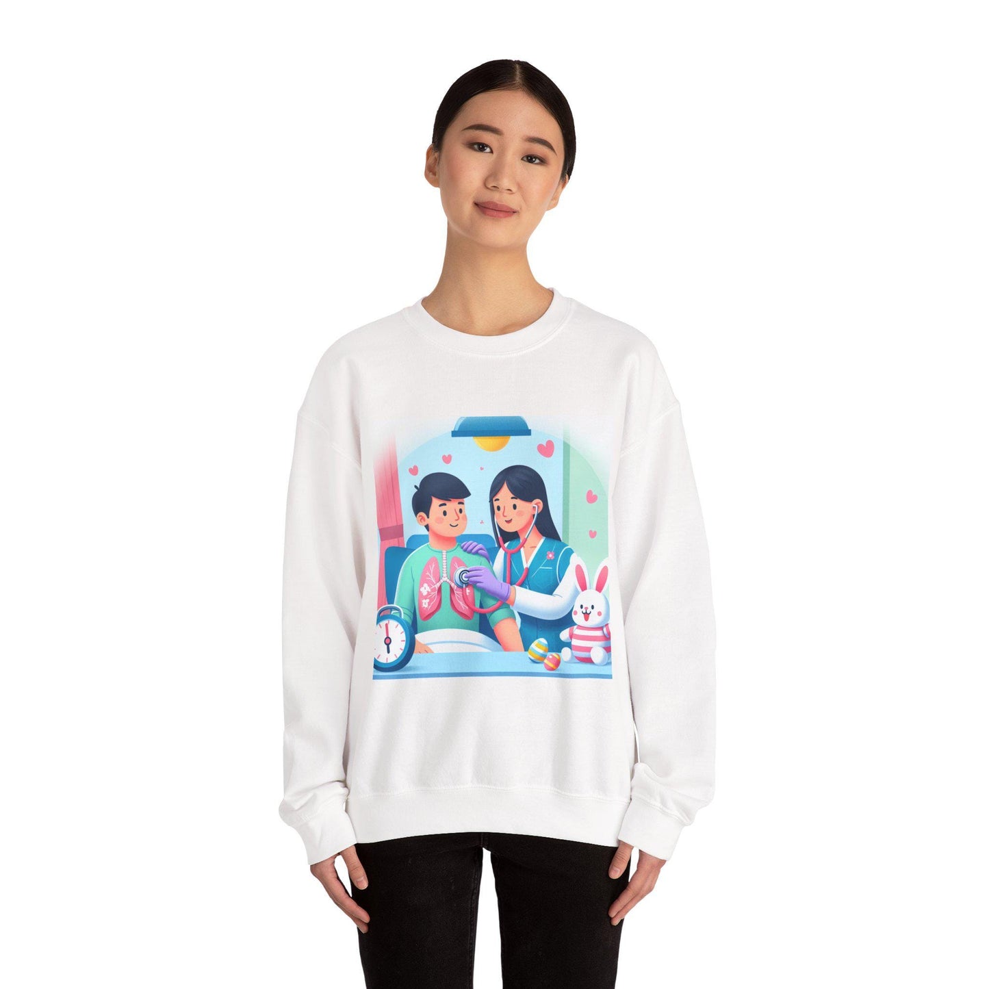 Romantic Couple Art Crewneck Sweatshirt - Cozy Valentine's Day & Anniversary Gift for Couples - Toddcraft