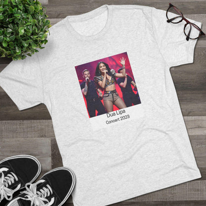 Dua Lipa Concert 2023 Unisex Tri-Blend Crew Tee - Soft Vintage Band Shirt for Music Fans - Toddcraft