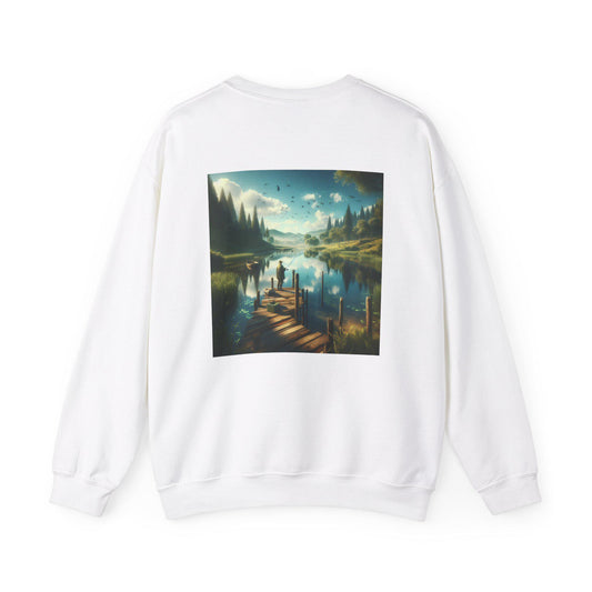 Vintage-Inspired Unisex Fishing Crewneck Sweatshirt: Comfortable Heavy Blend for Outdoor Enthusiasts - Toddcraft