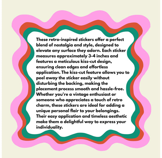 Vintage Retro 1980s Personalized Kiss-Cut Stickers  Custom Name Decals for Laptop, Planner & Scrapbook Decor - Toddcraft