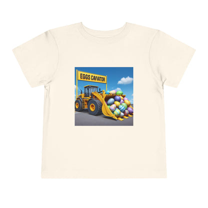 Easter Excavator T-Shirt: Cute Spring Construction Tee for Toddlers & Kids - Toddcraft