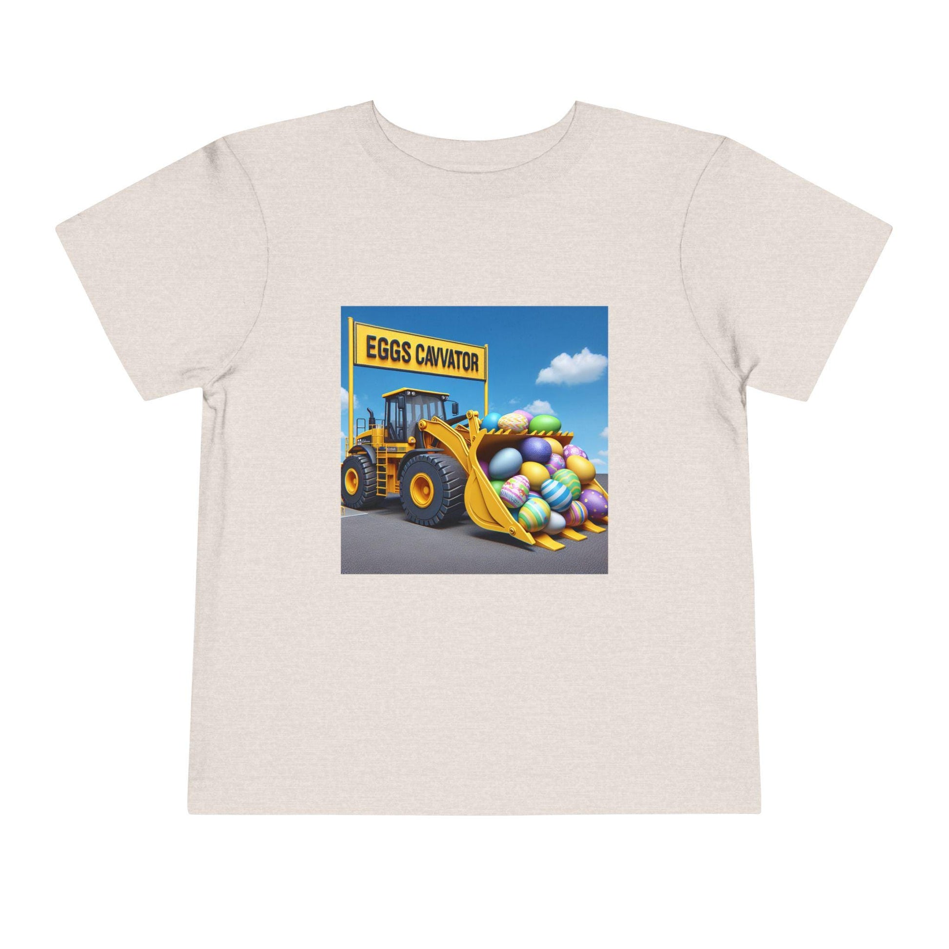 Easter Excavator T-Shirt: Cute Spring Construction Tee for Toddlers & Kids - Toddcraft