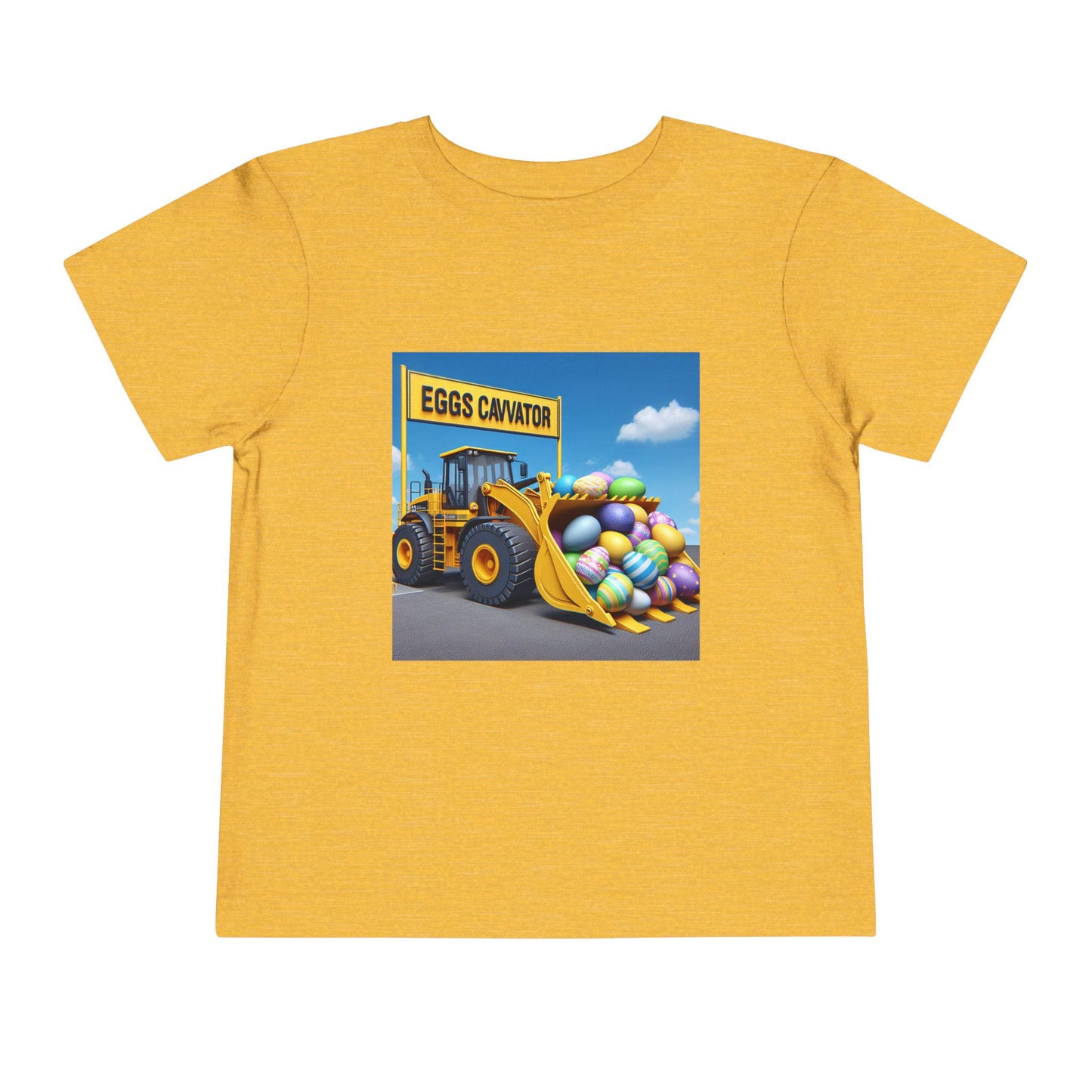Easter Excavator T-Shirt: Cute Spring Construction Tee for Toddlers & Kids - Toddcraft