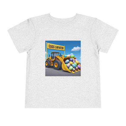 Easter Excavator T-Shirt: Cute Spring Construction Tee for Toddlers & Kids - Toddcraft