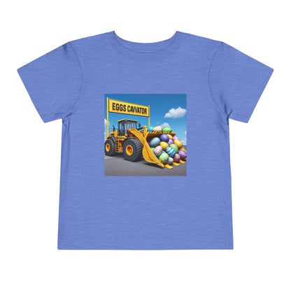 Easter Excavator T-Shirt: Cute Spring Construction Tee for Toddlers & Kids - Toddcraft