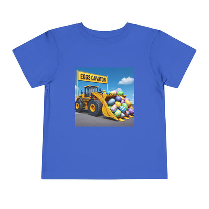 Easter Excavator T-Shirt: Cute Spring Construction Tee for Toddlers & Kids - Toddcraft
