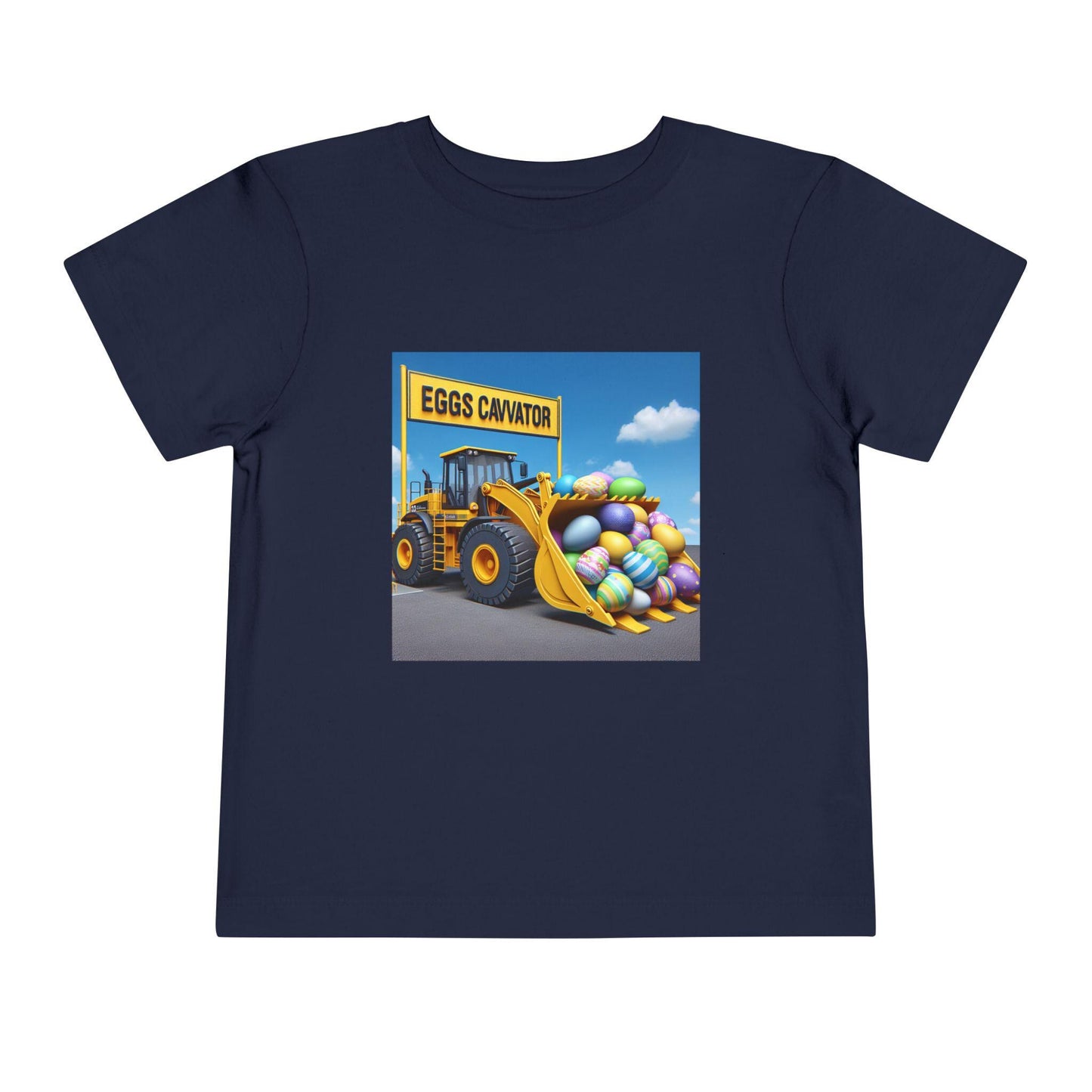 Easter Excavator T-Shirt: Cute Spring Construction Tee for Toddlers & Kids - Toddcraft