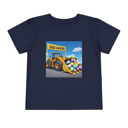 Easter Excavator T-Shirt: Cute Spring Construction Tee for Toddlers & Kids - Toddcraft
