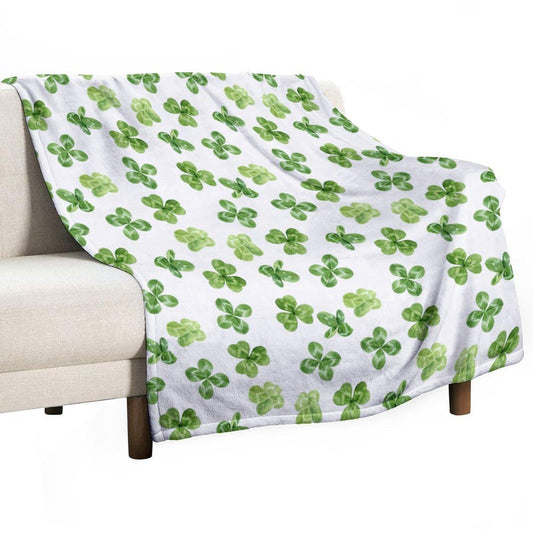Floral Flannel Blanket 40"x50" Soft 330gsm One-Sided Print Cozy Throw for Home & Gift - Toddcraft