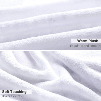 Floral Flannel Blanket 40"x50" Soft 330gsm One-Sided Print Cozy Throw for Home & Gift - Toddcraft