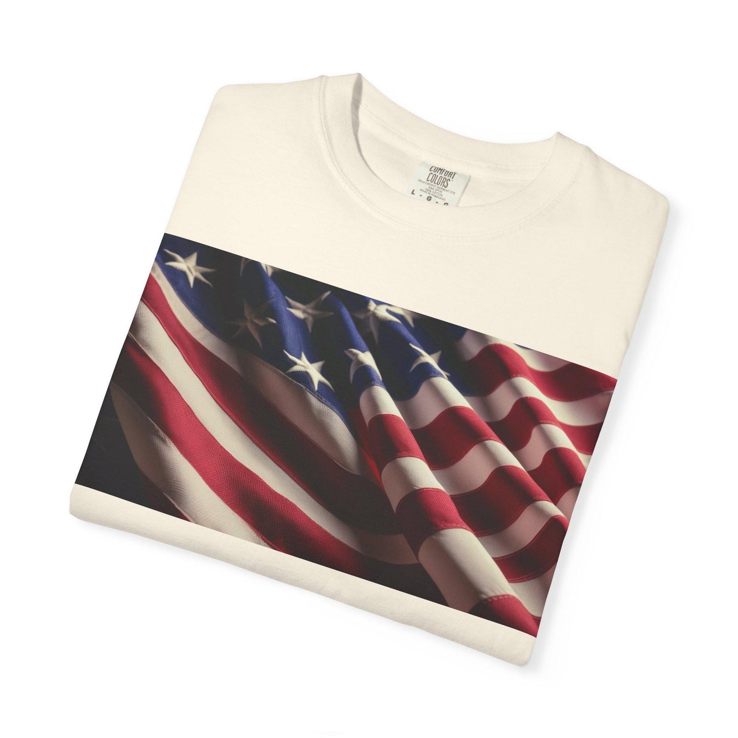 American Flag Unisex T-Shirt Patriotic Independence Day Shirt Garment-Dyed Proud to Be American Tee - Toddcraft