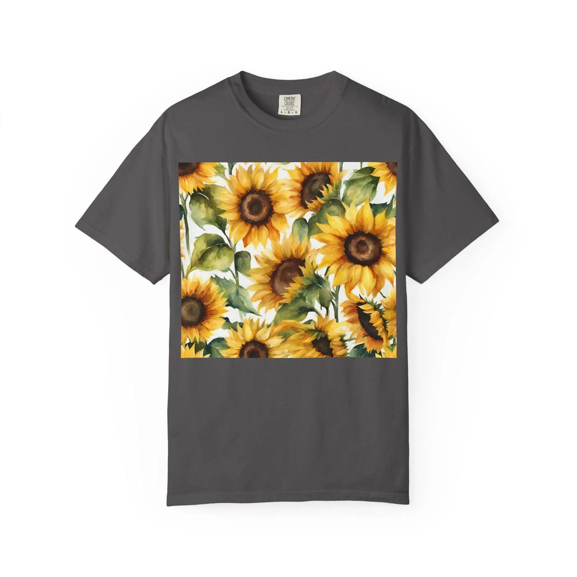 Colorful Floral Bloom Unisex Garment-Dyed T-Shirt  Vibrant Flower Tee Aesthetic, Artistic Botanical Shirt, Nature-Inspired Gift - Toddcraft