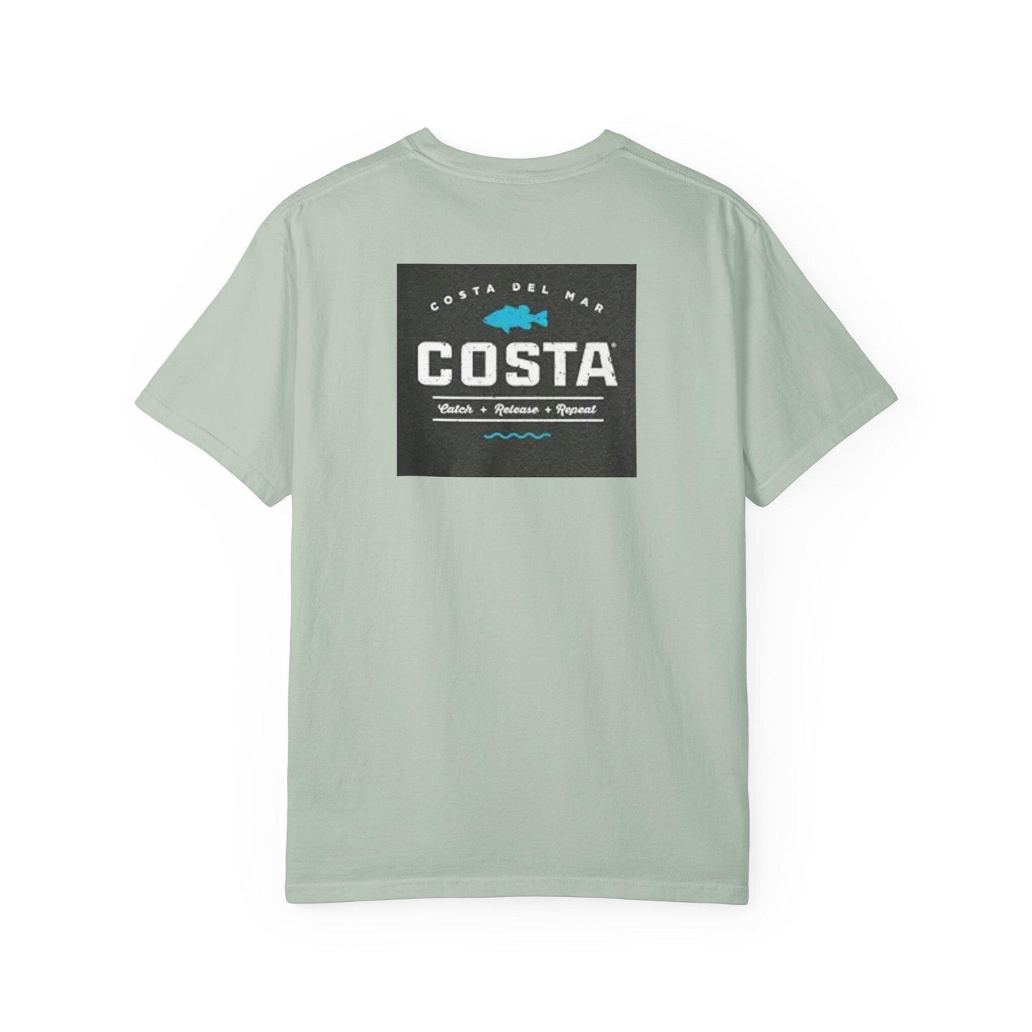 Costa Del Mar Fishing Tee Unisex Garment-Dyed Short Sleeve T-Shirt Mens Topwater Shirt Gift for Beach Bums & Travelers - Toddcraft